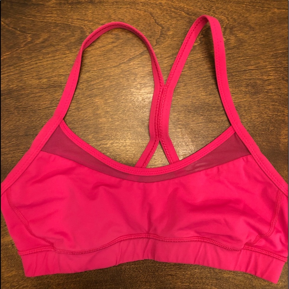 lululemon All You Need bra. Jeweled magenta.